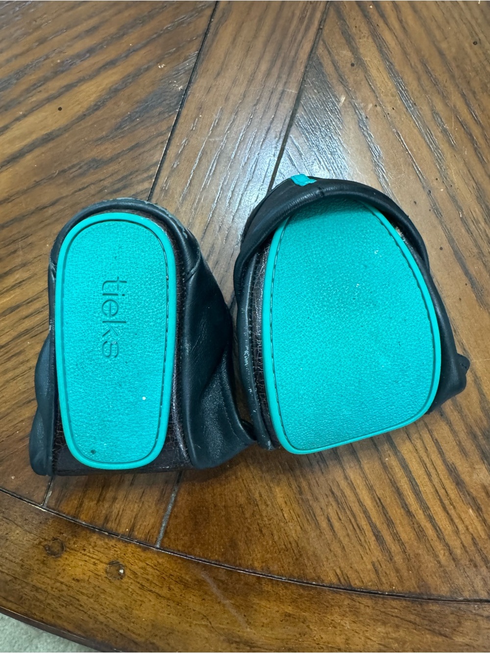 Tieks Black Leather Slip-On Ballet Flats - Picture 5 of 5